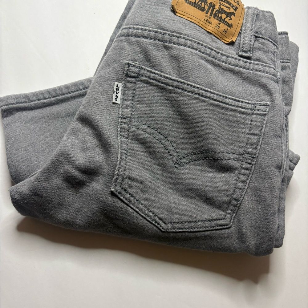 Levi's Boys Relaxed Gray Jeans 12Reg 26X26